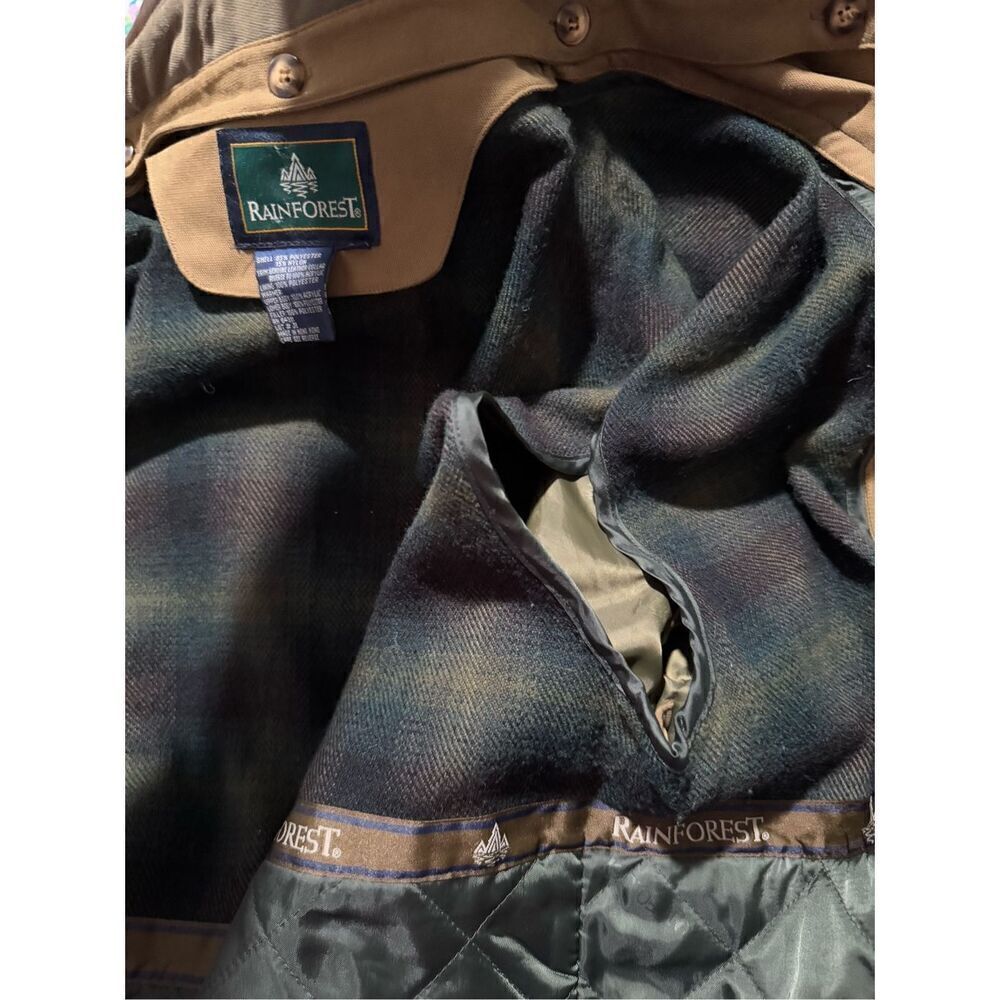 Rainforest tan thermolite active jacket leather collar L - Picture 5 of 16